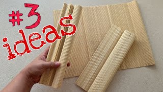 3 IDEAS WHAT YOU CAN MAKE FROM A BAMBOO NAPKIN | DIY CRAFTS