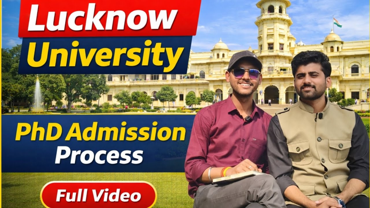 PhD Admission Process !! Lucknow University 2025 2026 !! Full Video ...