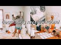 DECORATING + ORGANIZING MY NEW COLLEGE ROOM!