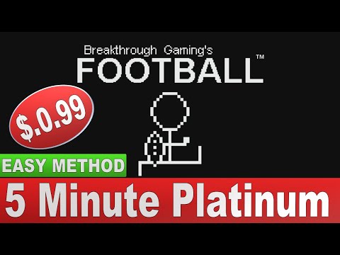 EASY & CHEAP Platinum | $0.99 - 5 minute Platinum | Football - Breakthrough Gaming Arcade