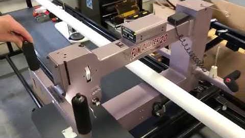 Nolting Fun Quilter 20 Long Arm Quilting Machine on Commercial Frame