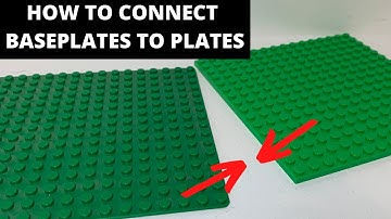 How to Connect LEGO Baseplates with Regular Plates! LEGO Tutorial
