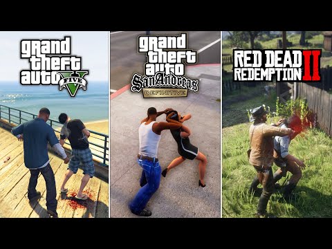 Видео: GTA 5 против RDR2 против GTA San Andreas Definitive Edition - Что лучше?