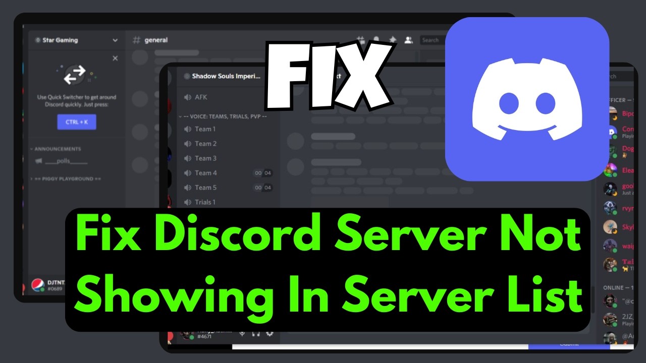Fix Discord Server Not Showing In Server List | Discord Server Missing ...