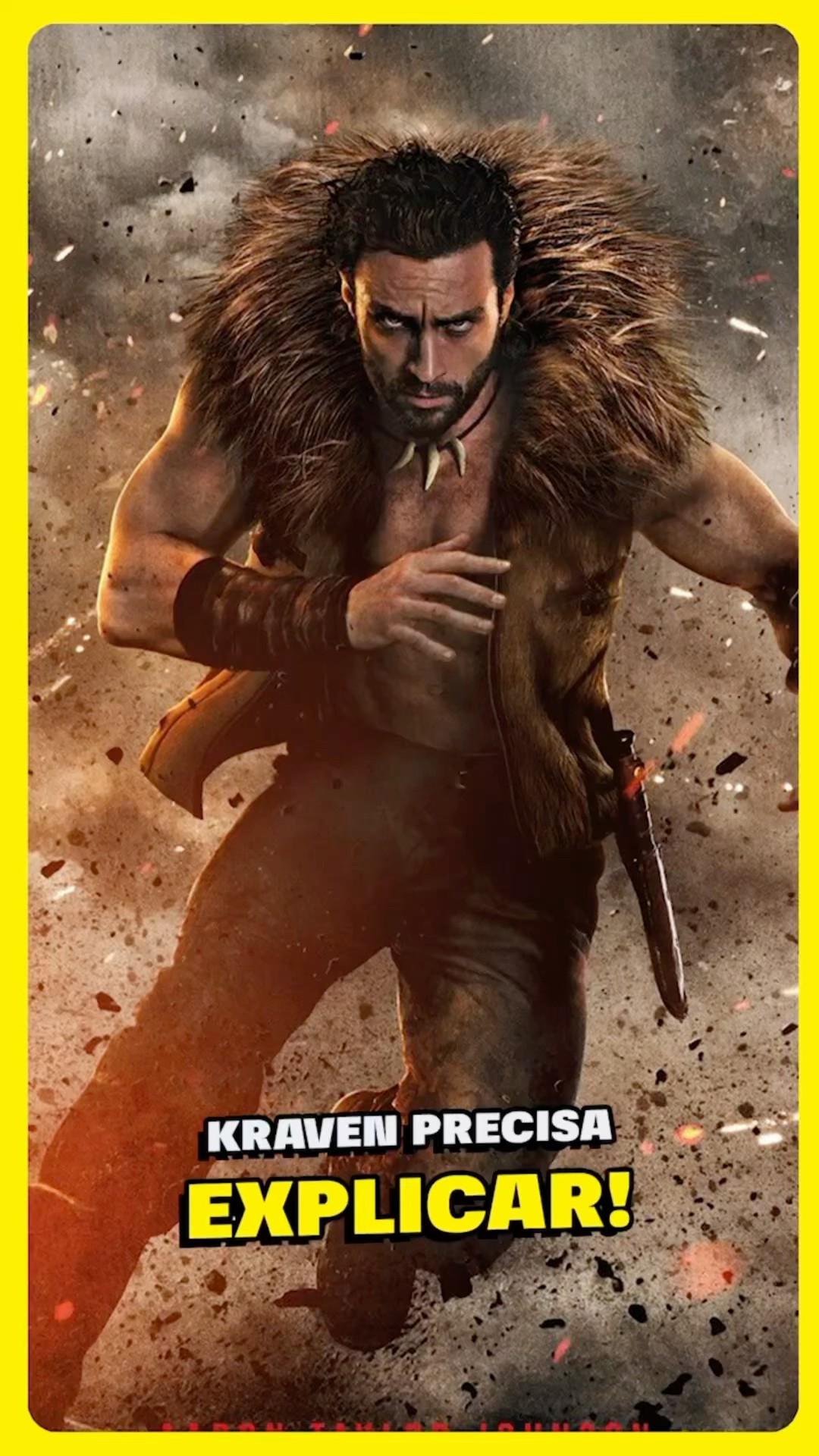 ERRO DO FILME DO KRAVEN QUE NINGUÉM ENTENDEU!