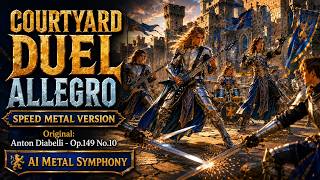 ⚔️ Courtyard Duel Allegro 🔥 Diabelli Op.149 No.10 Speed Metal Version