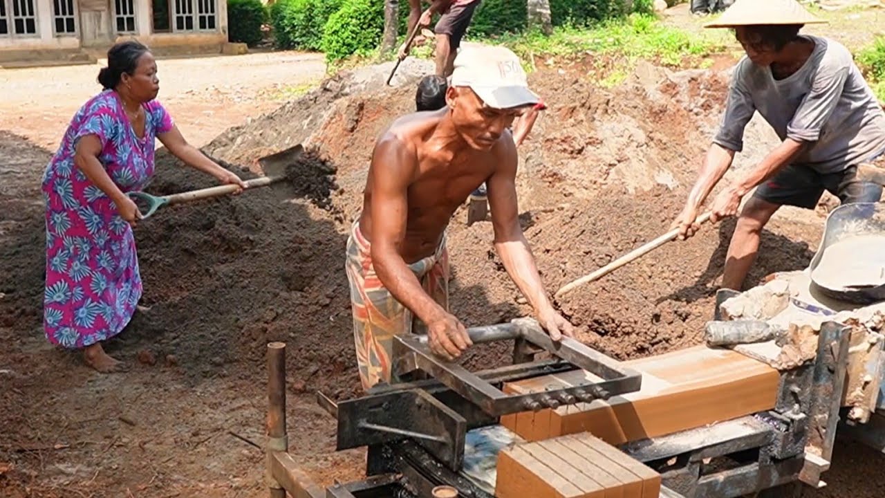 Mesin Bata Press Manual Kapasitas Produksi Banyak