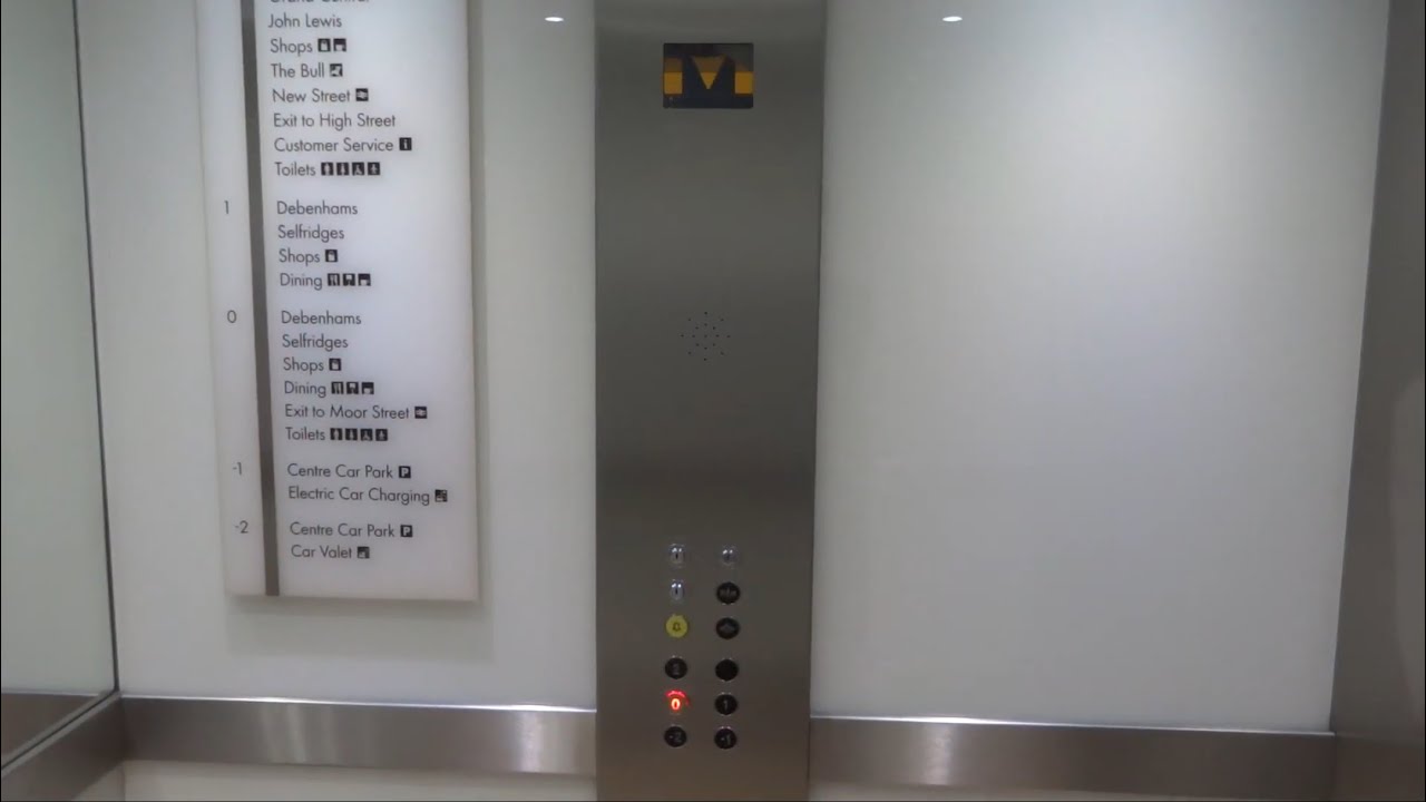 2001 Otis 2000 Traction Lifts @ Bullring Birmingham