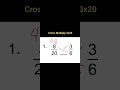 Compare fractions using cross multiplication #fractions #mathematics #fyi #maths