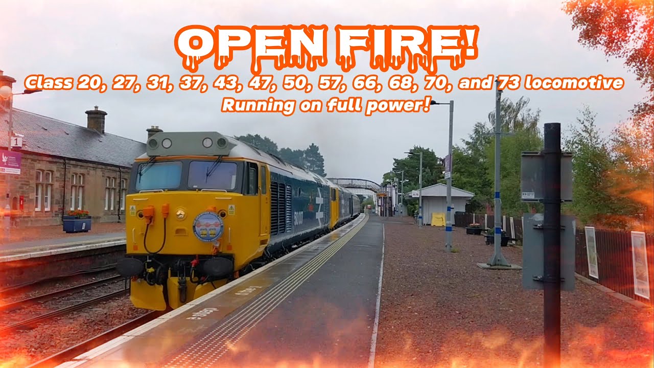 PURE British diesel locomotive thrash compilation!