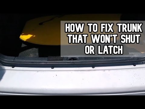 How to fix a trunk that wont shut or latch DIY video #diy #trunk #shut #latch
