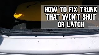 How to fix a trunk that wont shut or latch DIY video #diy #trunk #shut #latch screenshot 5