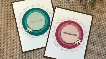 Color effect design using Stampin Up products with Jenny Hall