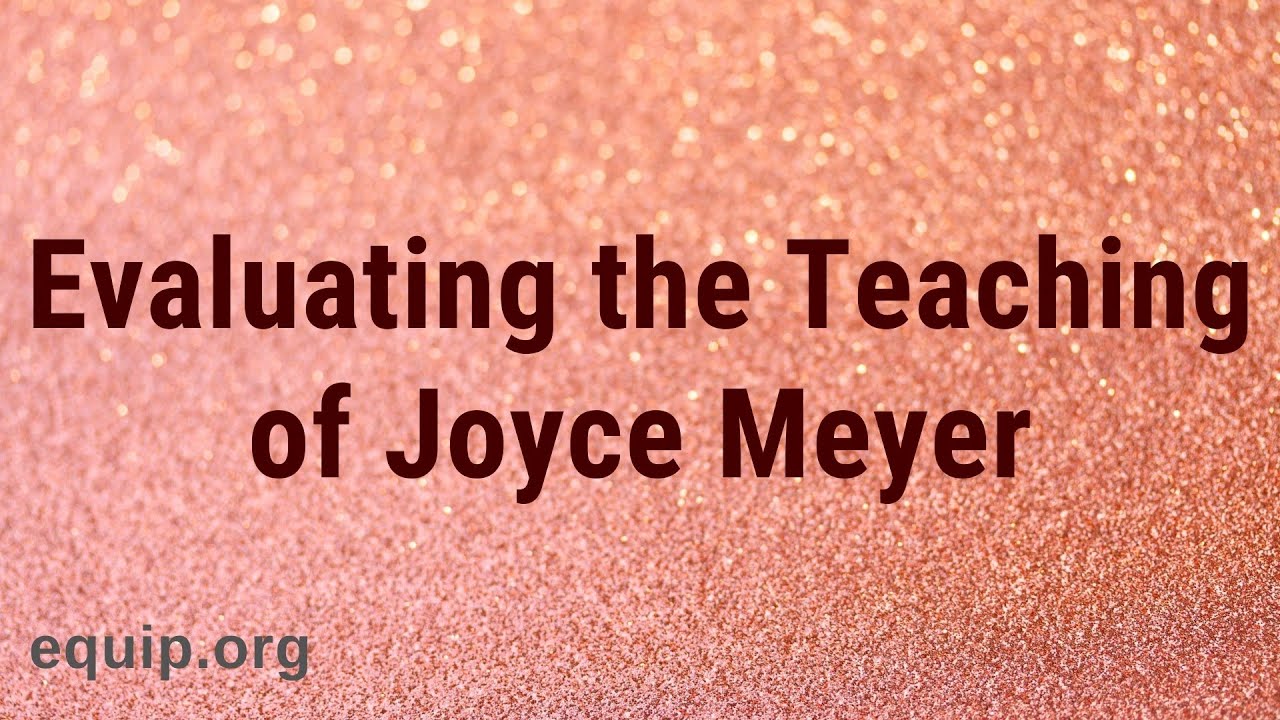 joyce meyer teachings