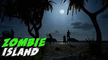 🧟‍♀️ Zombie Island (Night) | Unreal Engine 5 | ZOMBIE AMBIENCE 🧟‍♀️