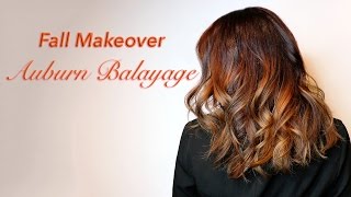 Fall Makeover: Auburn Balayage - HAIR MAKEOVER | ARIBA PERVAIZ