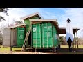We built an off grid shipping container home start to finish