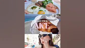 Solo trip in NICE 🇫🇷✨ #solotrip #girlstrip #nice #france