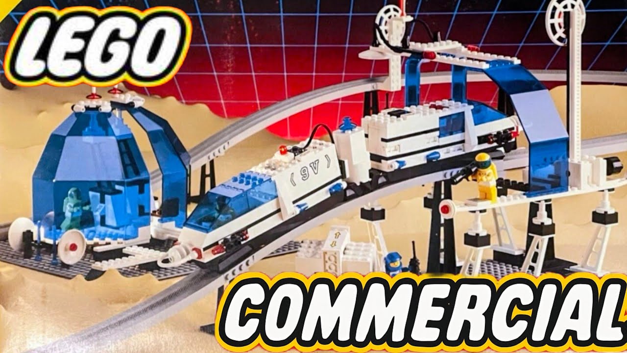 LEGO Unitron Monorail Under Attack! Spyrius Robots Invade (1994 Commercial)