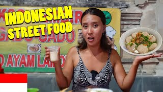 First Time Trying Indonesian Street Food in Bali 🇮🇩 (CHEAP and TASTY)