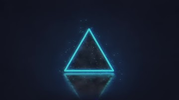 Space Triangle Background Loop Stock Motion Graphics