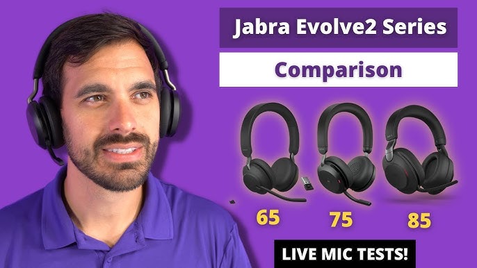 Jabra Evolve2 65 MS Stereo - headset - 26599-999-899 - Wireless Headsets 