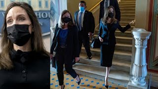 Angelina Jolie Nervously Giggles At White House Podium As She Discusses Violence Against Women Act.