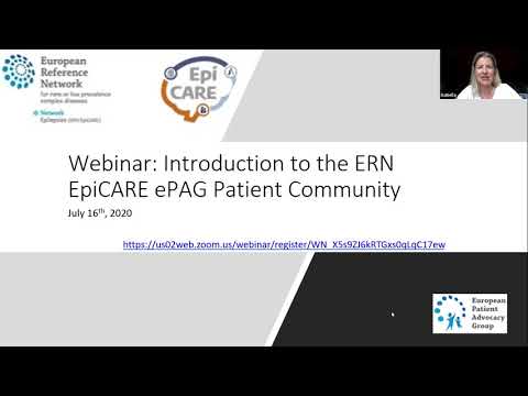 Webinar - Introduction to the ERN EpiCARE ePAG Patient Community