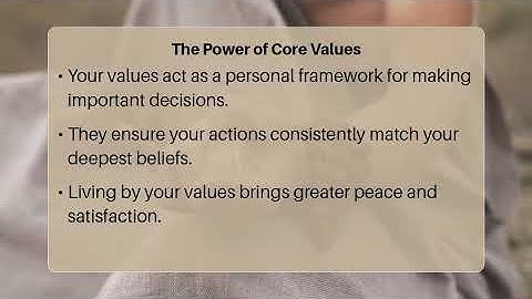 How Can I Identify My True Core Values?