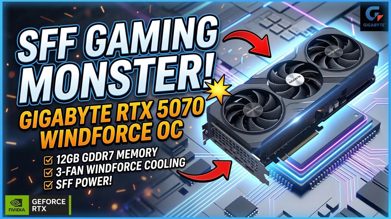 GIGABYTE RTX 5070 WINDFORCE OC SFF 12G Review | Best Compact GPU