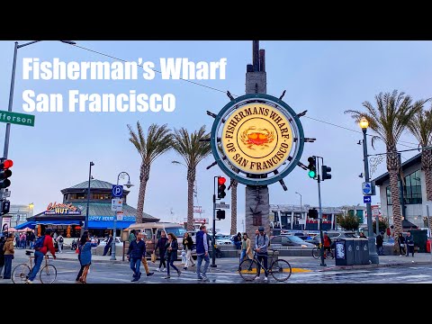 San Francisco Fisherman`s Wharf Walking Tour 2023 in 4K 