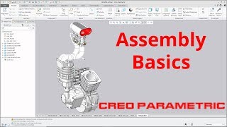 Creo Parametric  Assembly Basics (Part 1)  How to Create an Assembly