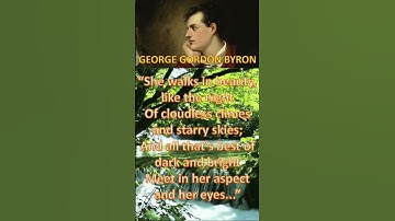 Thumbnail of “She walks in beauty, like the night Of cloudless climes and starry skies;And all....” - Lord Byron