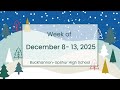 December 8-13, 2025 Announcements