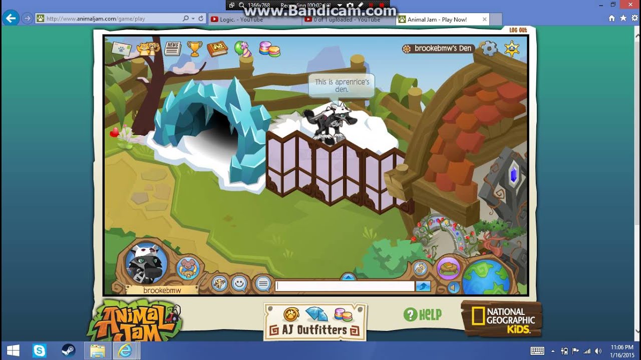 Animal jam home tour By Wood/ Brooke YouTube