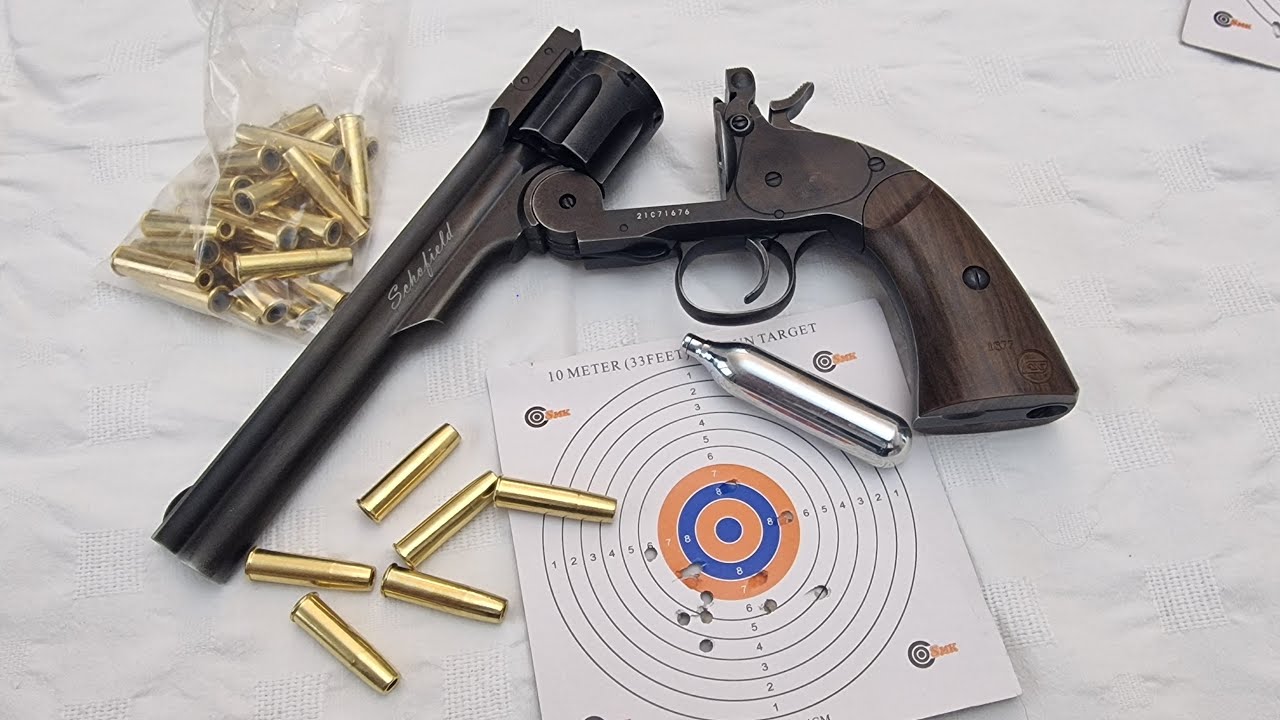 Schofield .177 co2 revolver firing test 