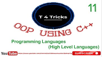 Programming Languages Part2| Object Oriented Programming in C++ | C++ Tutorial for Beginners # 11