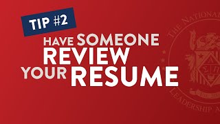 Get a SECOND OPINION on Your Resume | Internship Tip #2 | The NSLS