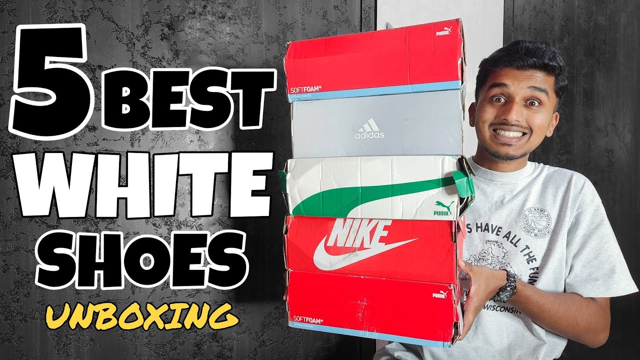 UNBOXING Top 5 WHITE SNEAKER Under ₹3000