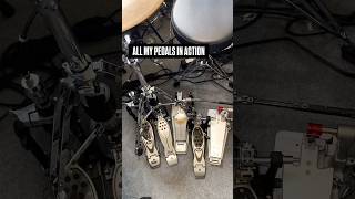 ALL MY PEDALS IN ACTION🤩🤩🔥🔥 #drums #shortsyoutube #pearldrums #drummer