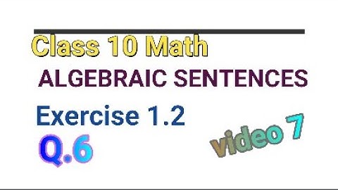 Class 10 Math Exercise 1.2 (VIDEO 7) Q.6 Solve graphically the system of linear equations by mubeen