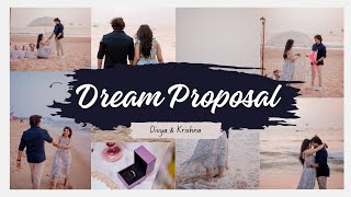 Best Proposal Ever | Divya & Krishna | TwoAsOne | DivyaNarni | Surprise Proposal