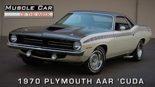 Muscle Car Of The Week Video Episode #121:  1970 Plymouth 'Cuda AAR Alpine White