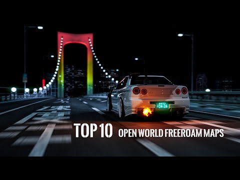 TOP 10 Open World Freeroam Maps - Assetto Corsa