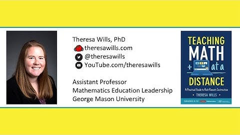 Teaching Math at a Distance   Professional Development Videos