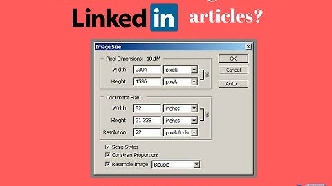 Optimal size for LinkedIn article image