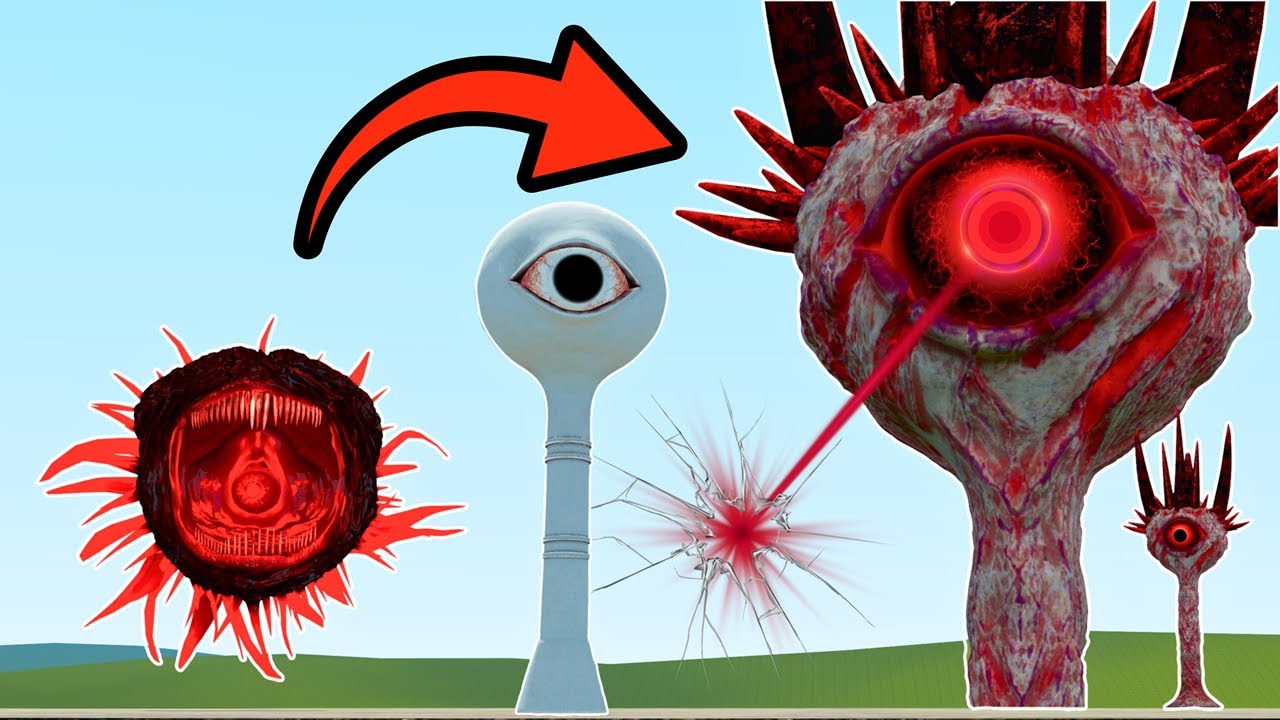 I MADE NEW MONSTER WATER EYE TOWER WITH MR SUN SPRUNKI In Garry's Mod