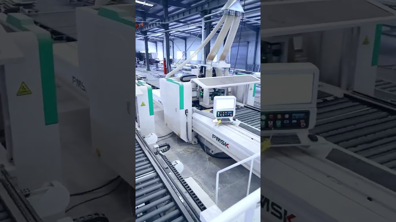 Automatic furniture drilling production line