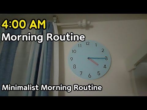 ENG)미니멀라이프, 새벽 4시에 시작하는 미니멀리스트의 아침 루틴, 상큼한 뿌미맘, Minimalist 4:00 AM Morning Routine #71