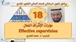 مهارات الإشراف الفعال Effective supervision مع د. محمد العامري